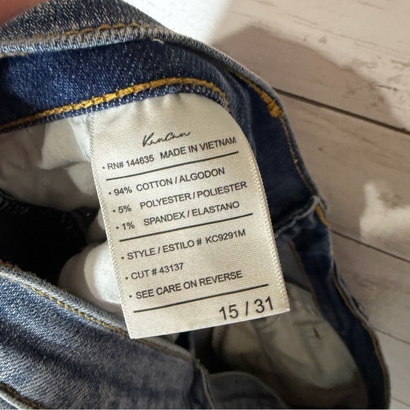 Kancan Tucker Ankle Skinny Jeans Size 15/31 Frayed Hems - Picture 5 of 5